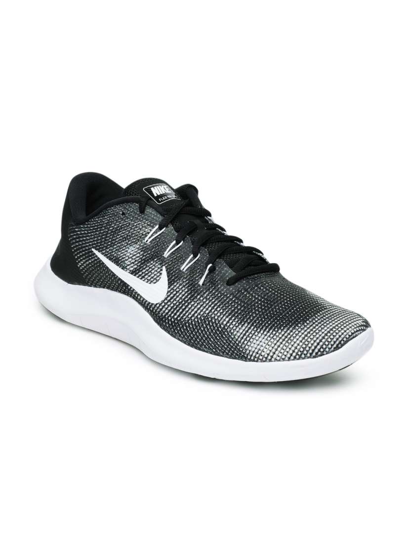 Men's flex rn 2018 running shoes - black/white clearance