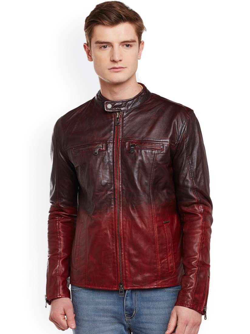 Skin tones leather jacket online