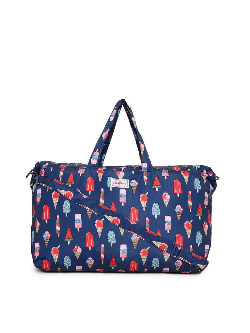 Buy Cath Kidston Navy Printed Foldaway Duffel Bag Duffel Bag for Women 4131758 Myntra