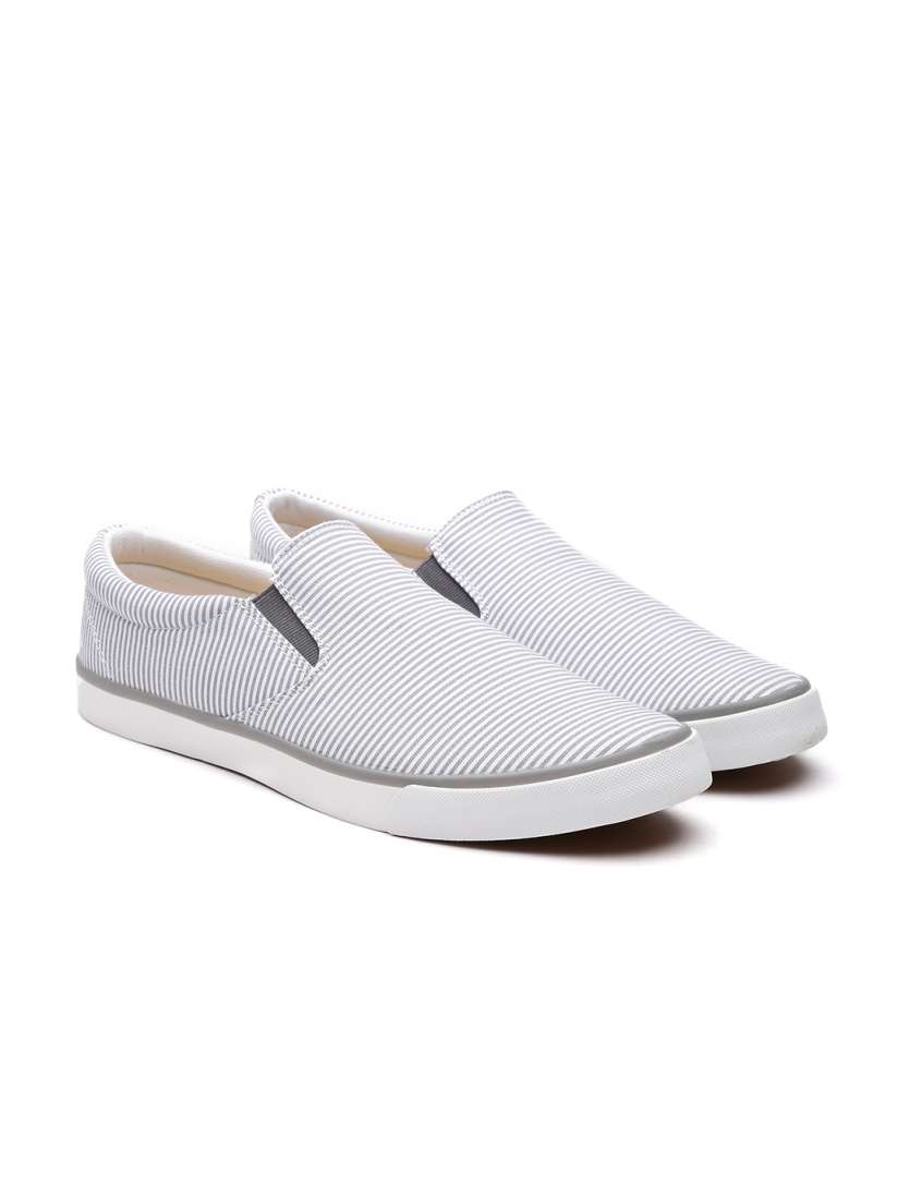 Buy United Colors of Benetton Men Grey Slip On Sneakers Casual Shoes for Men 4132379 Myntra