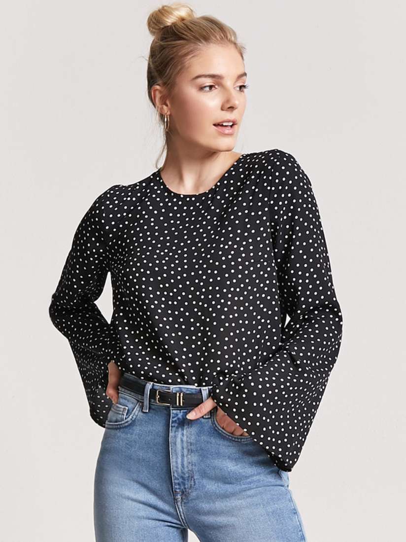Polka dot tops forever 21 shop