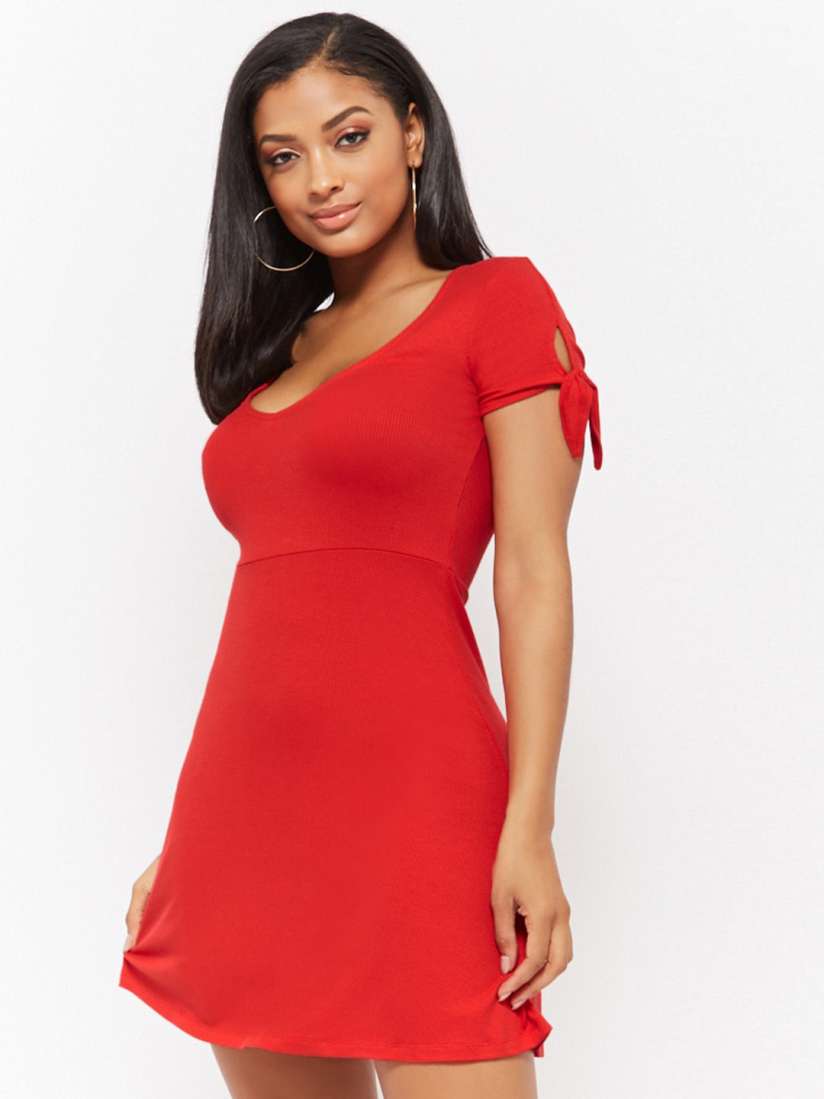 Red casual dress forever 21 cheap
