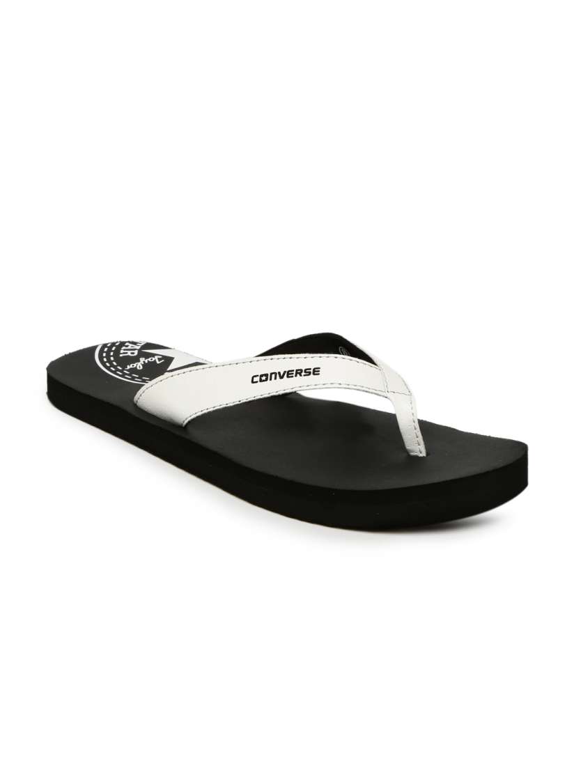 Buy Converse Men White Black Printed Thong Flip Flops Flip Flops for Men 4317209 Myntra