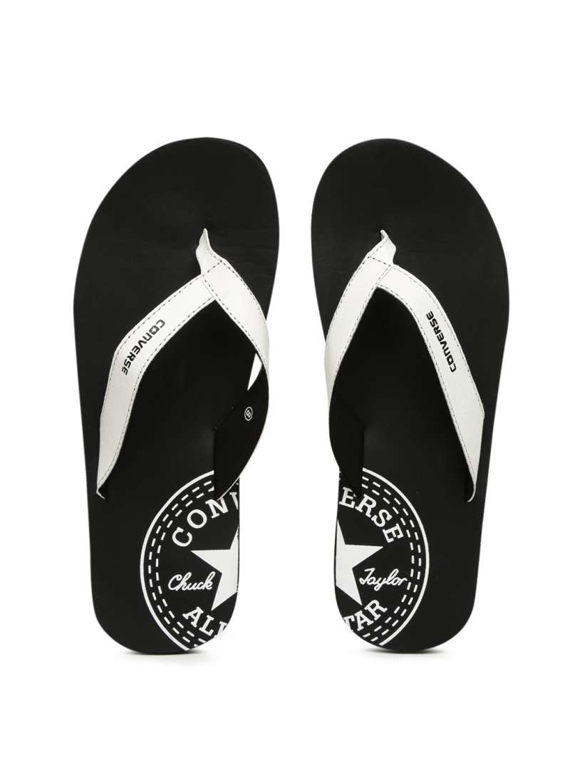 Buy Converse Men White Black Printed Thong Flip Flops Flip Flops for Men 4317209 Myntra