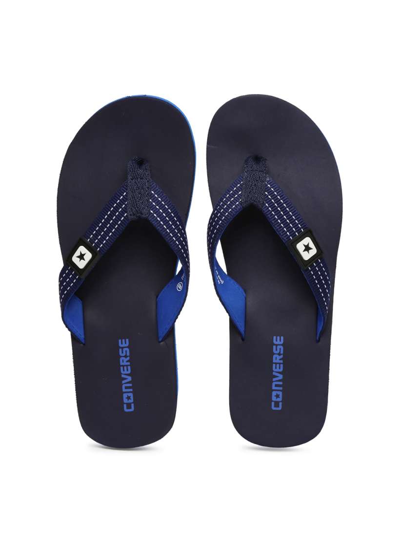 Buy Converse Men Navy Blue Solid Thong Flip Flops Flip Flops for Men 4317217 Myntra