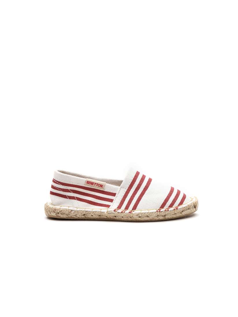 Buy United Colors of Benetton Girls White Maroon Striped Espadrilles Casual Shoes for Girls 4326036 Myntra
