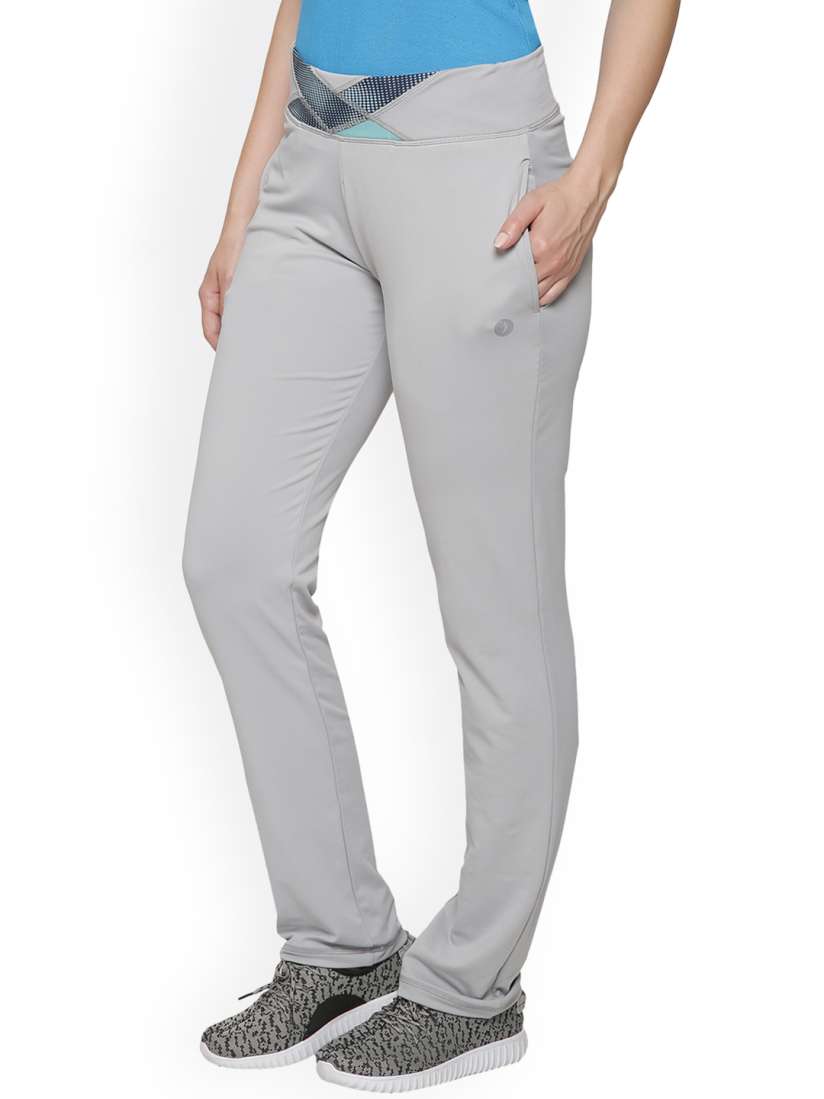Buy BUKKUM Women Grey Solid Cross Fit Track Pants Track Pants for Women 4327916 Myntra