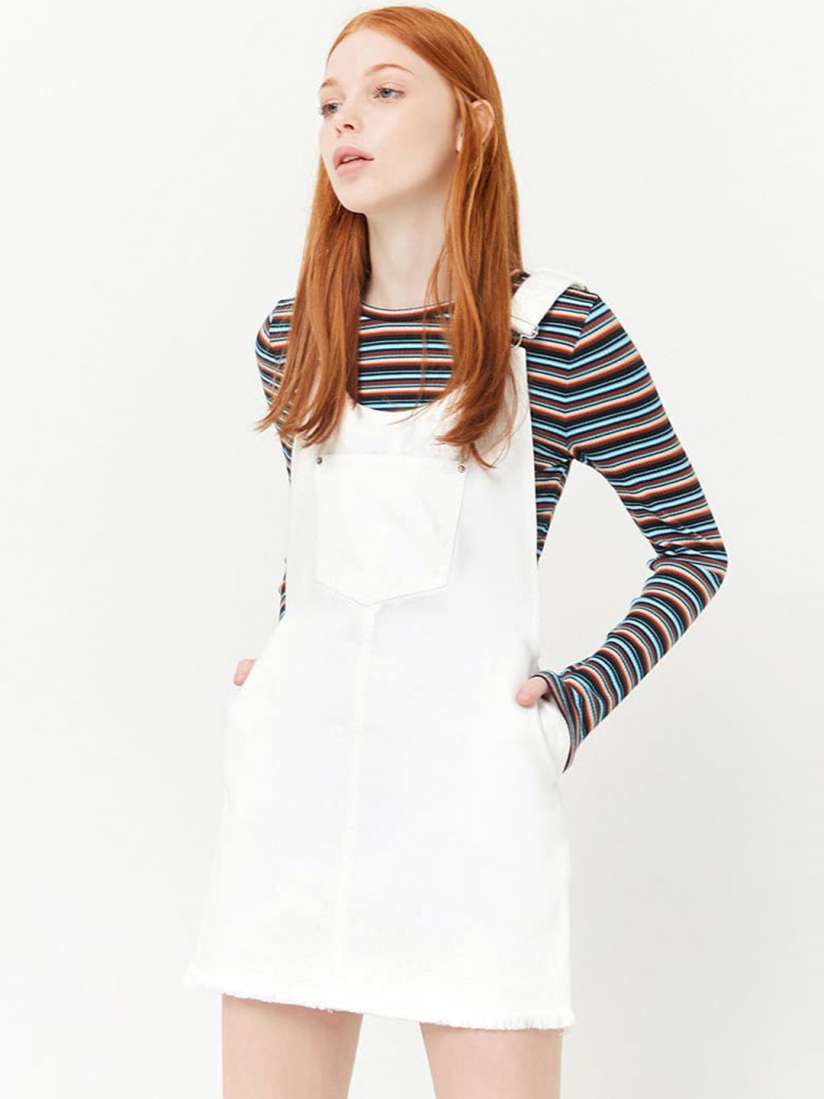 Forever 21 white denim dress 2025