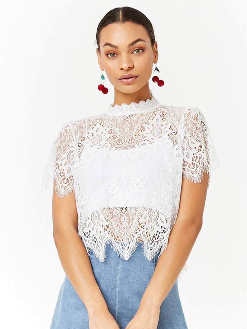 forever 21 lace blouse