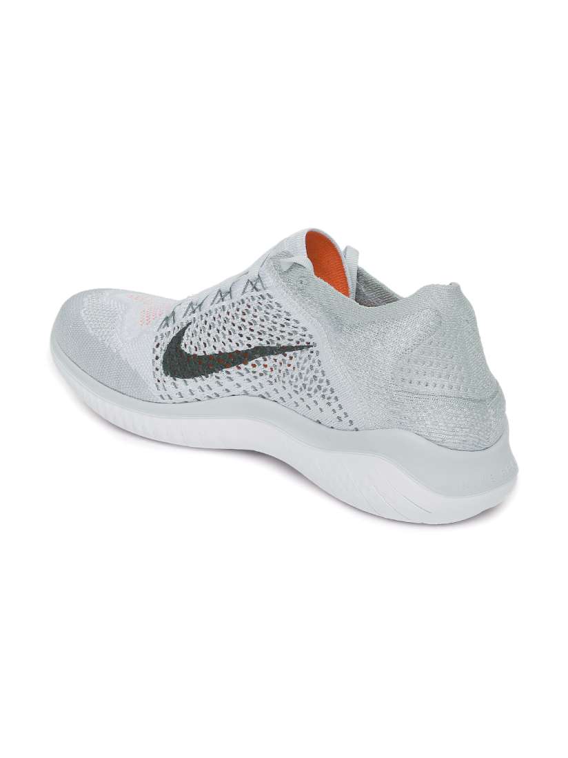 Buy Nike Men White Grey Free RN Flyknit 2018 Running Shoes Sports Shoes for Men 4330936 Myntra
