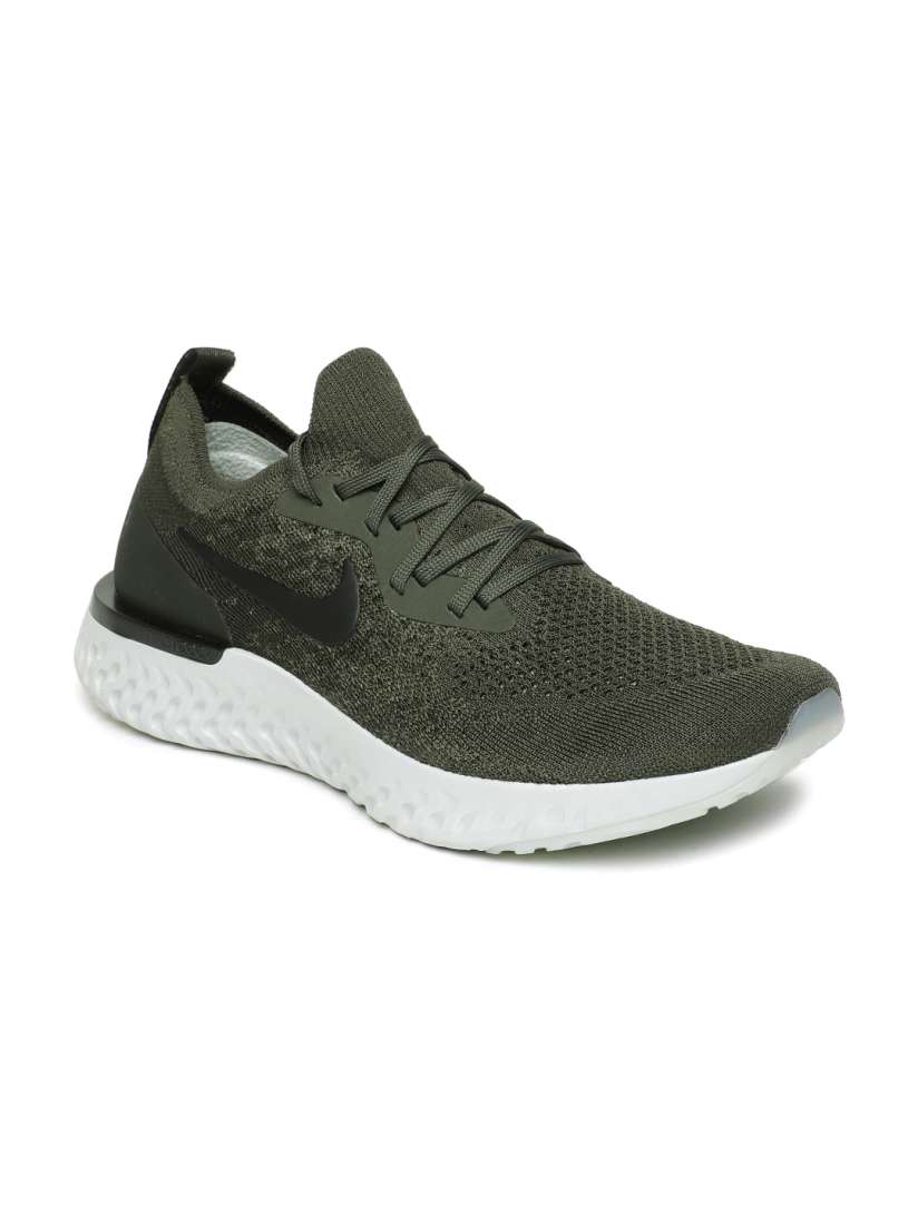 Buy Nike Men Olive Green Epic React Flyknit Running Shoes Sports Shoes for Men 4331003 Myntra