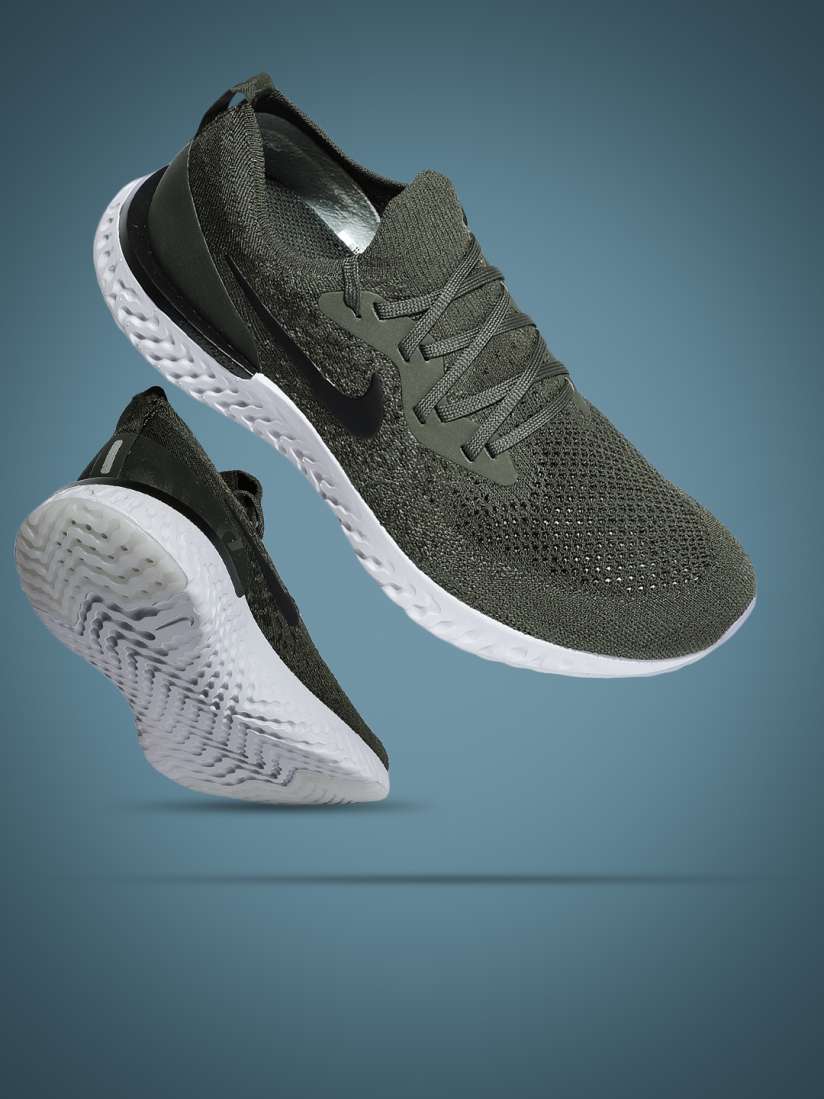Buy Nike Women Olive Green Epic React Flyknit Running Shoes Sports Shoes for Women 4331005 Myntra