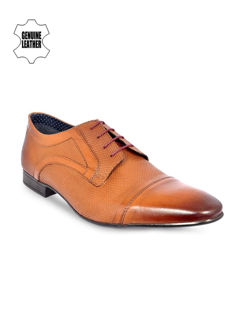 Buy Allen Cooper Men Tan Formal Leather Oxford Shoes Formal Shoes for Men 4370258 Myntra
