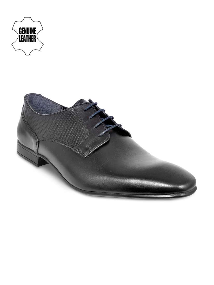 Buy Allen Cooper Men Black Solid Leather Formal Derbys Formal Shoes for Men 4370265 Myntra