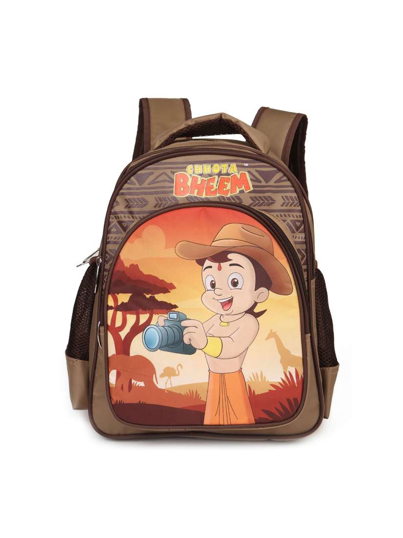 Buy Chhota Bheem Kids Brown Graphic Backpack Backpacks for Unisex Kids 4370370 Myntra
