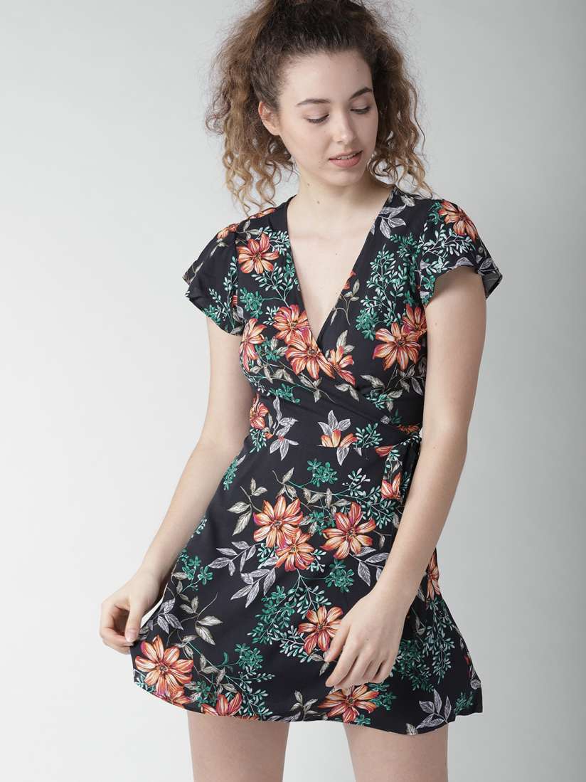 Wrap dress forever 21 clearance