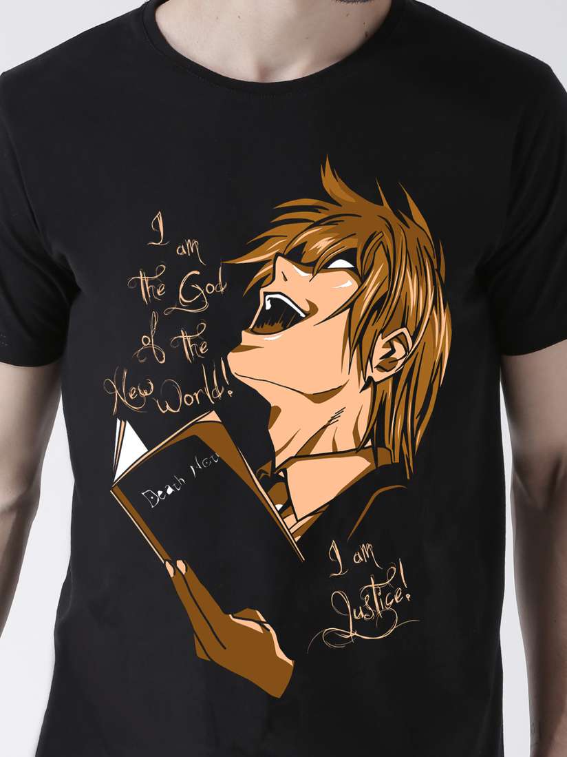 Buy ComicSense.xyz Kira Deathnote Anime T-shirt - Tshirts for Men 