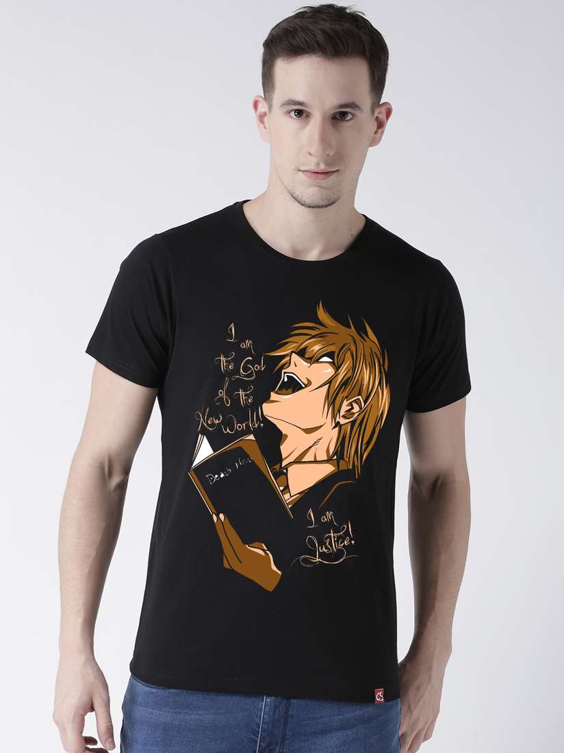 Buy ComicSense.xyz Kira Deathnote Anime T-shirt - Tshirts for Men 