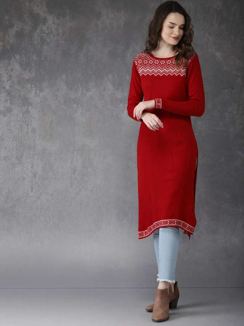 Sweater with kurta best sale