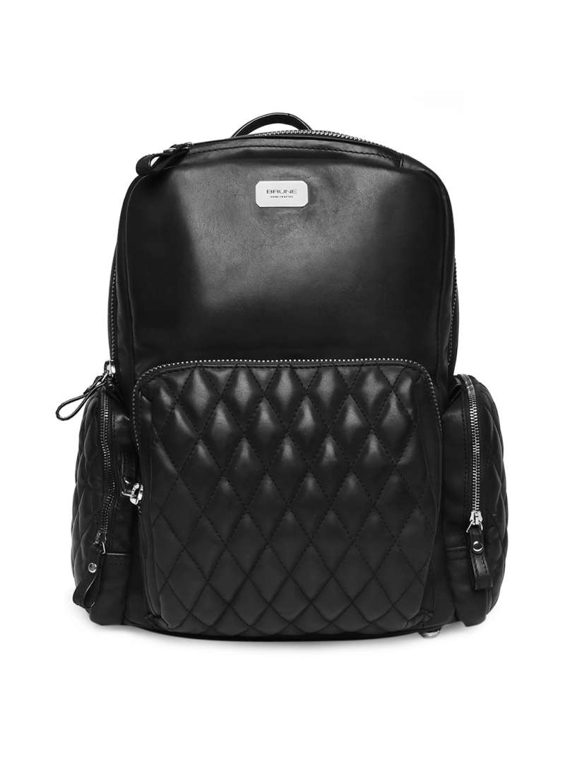 Buy BRUNE Men Black Solid Backpack Backpacks for Men 4441993 Myntra