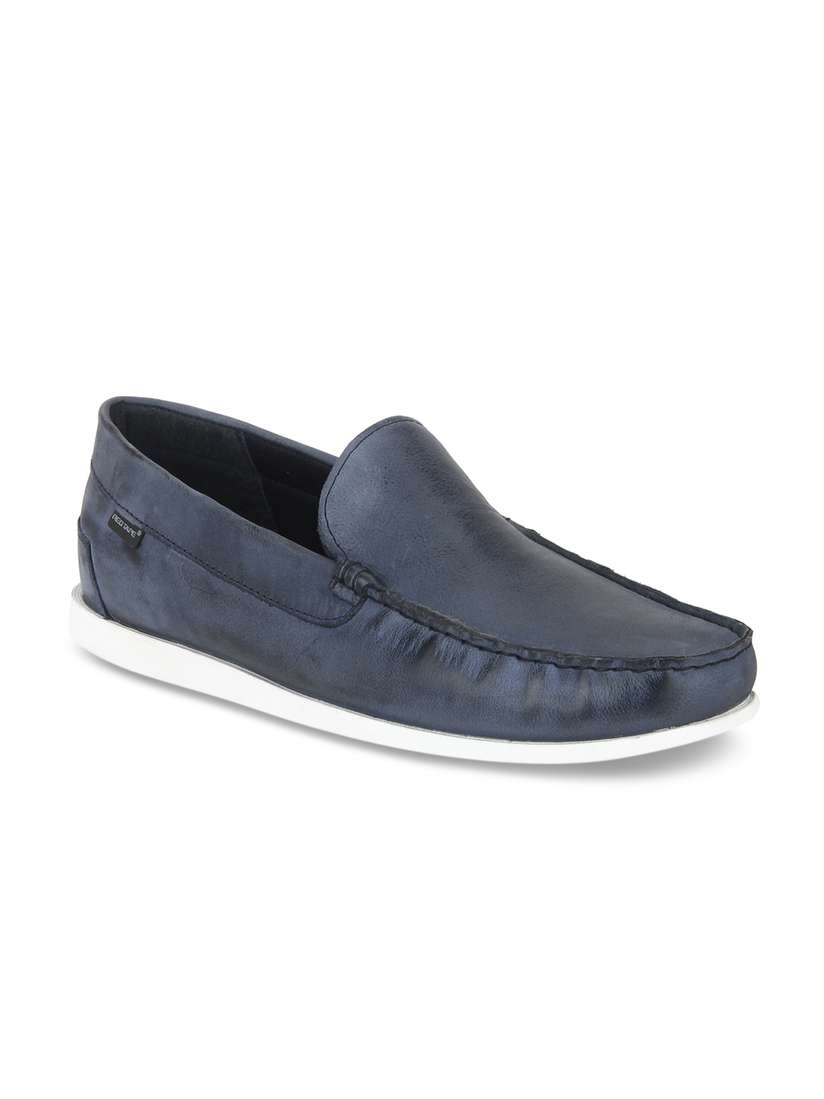 Boat Shoes Red Tape Blue Leather Shoes Men Navy Boat Shoes Redtape