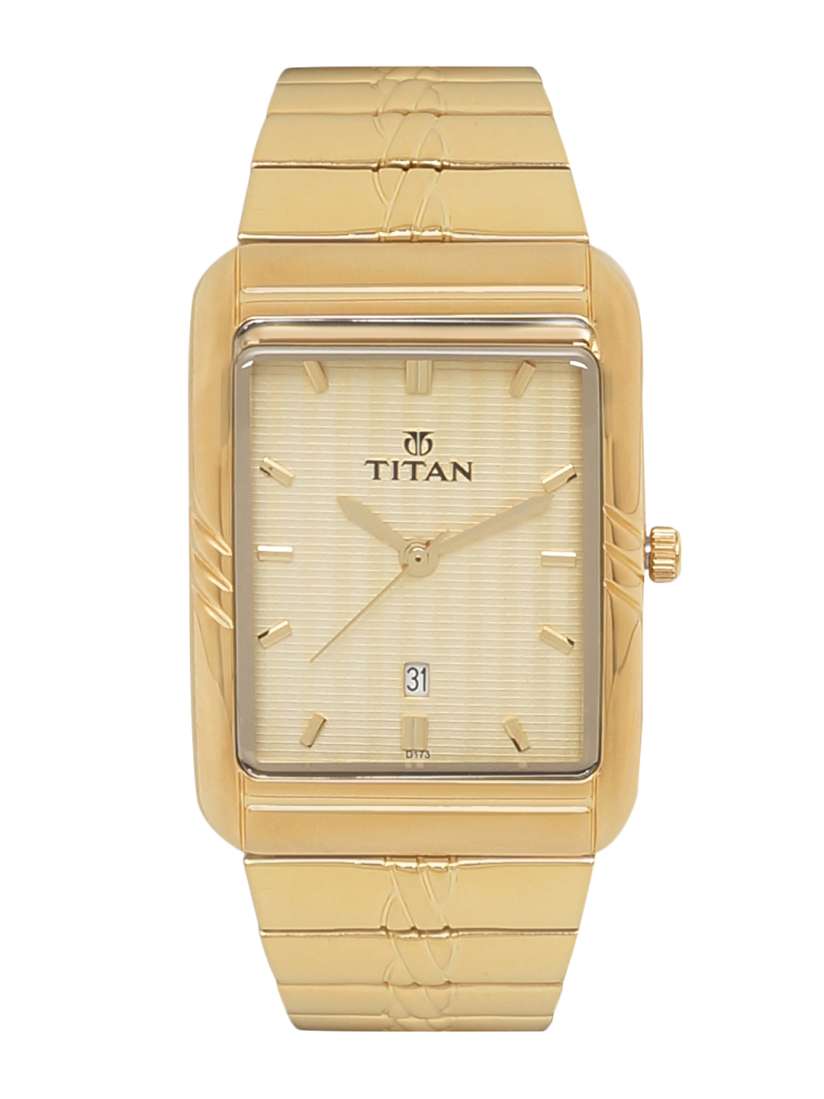 Buy Titan Men Gold Toned Analogue Watch NK9317YM02 Watches for Men 4450664 Myntra