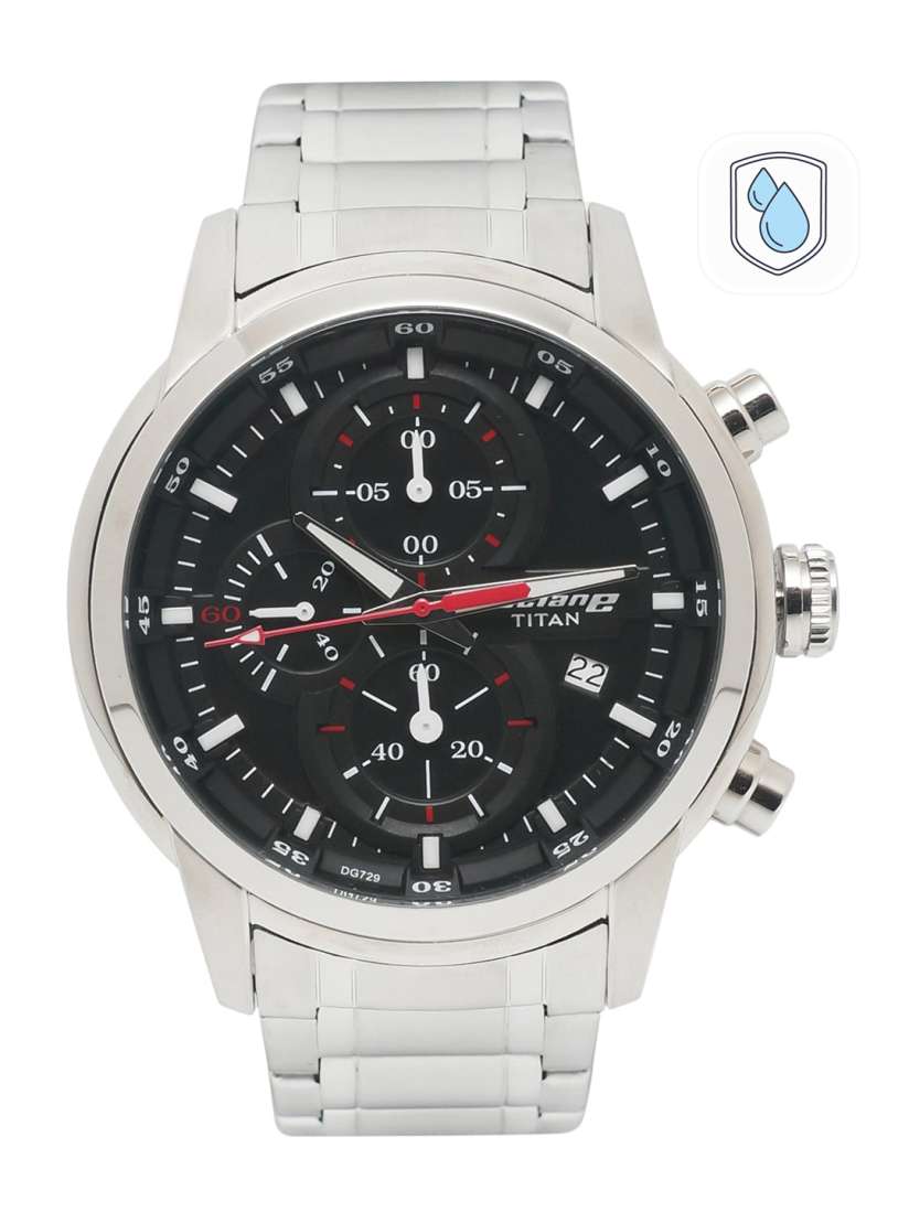 Titan octane analog watch black 2025