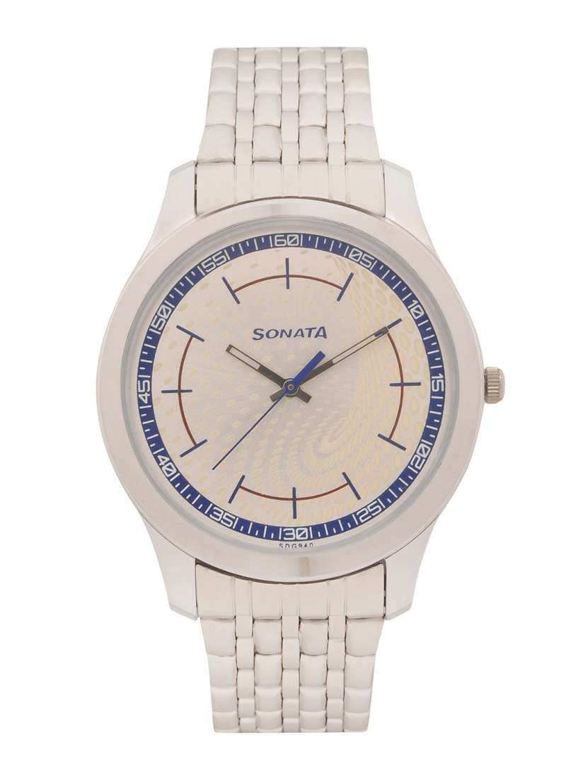 Buy Sonata NXT Men Beige Analogue watch 77063SM05 Watches for Men 4451665 Myntra