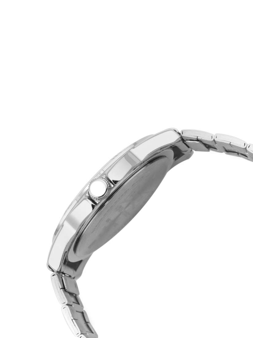 Buy Sonata Men Black Brass Dial Silver Toned Stainless Steel Straps Analogue Watch Watches for Men 4451673 Myntra