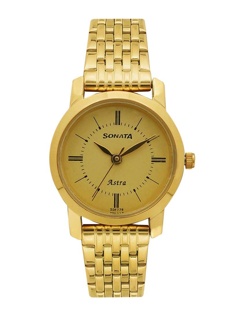 Buy Sonata Women Gold Toned Analogue Watch NK87018YM01 Watches for Women 4451917 Myntra