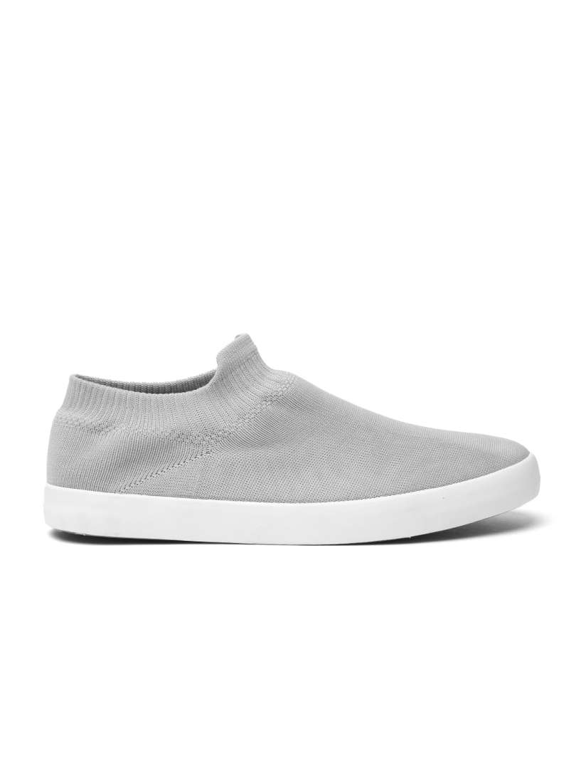 Buy ether Women Grey Woven Design Slip On Sneakers Casual Shoes for Women 4452067 Myntra