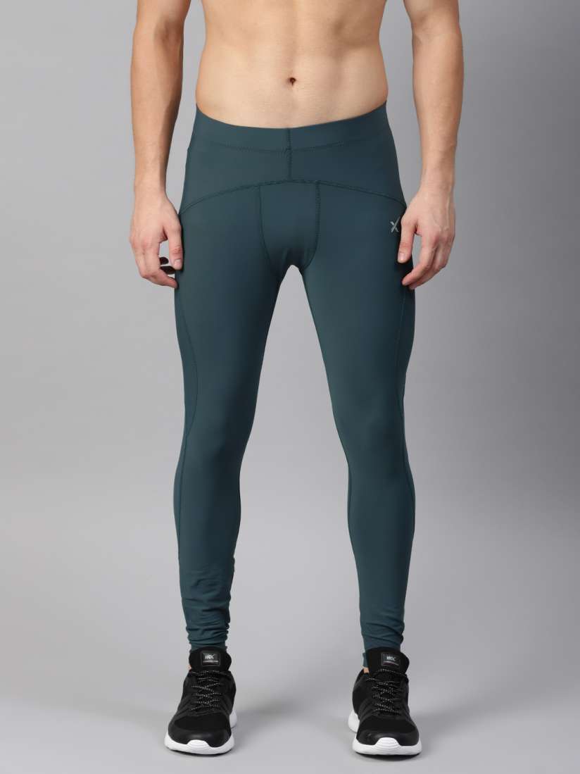Buy HRX Active by Hrithik Roshan Men Navy Blue RAPID DRY Compression Training Tights Tights for Men 4453253 Myntra