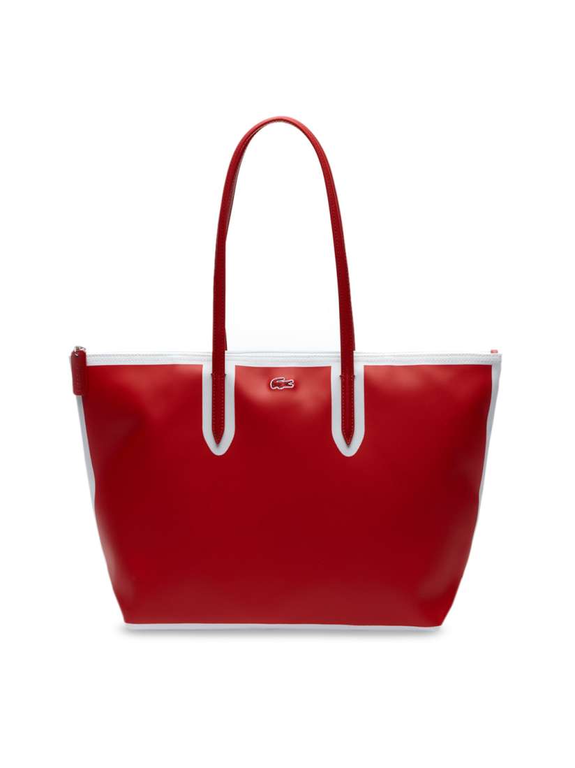 Buy Lacoste Red Solid Tote Bag Handbags for Women 4453656 Myntra