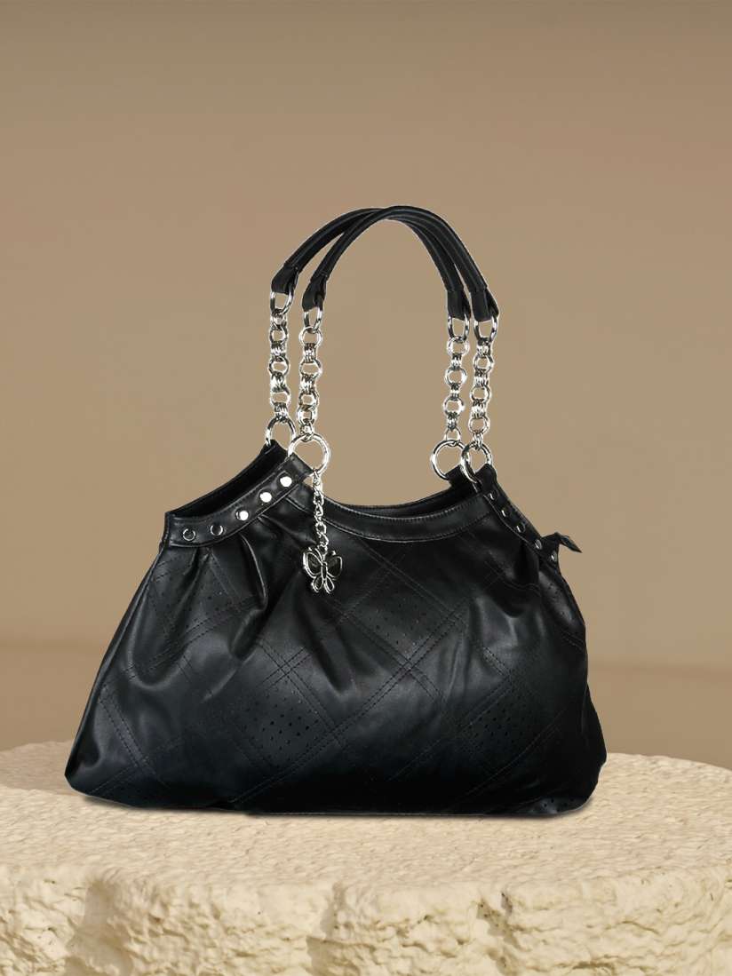 Black handbag myntra new arrivals