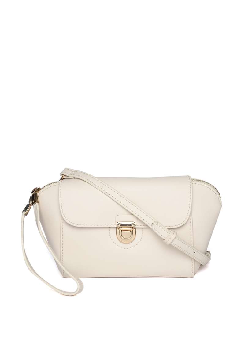 Buy Ether Off White Solid Sling Bag Handbags for Women 4606391 Myntra