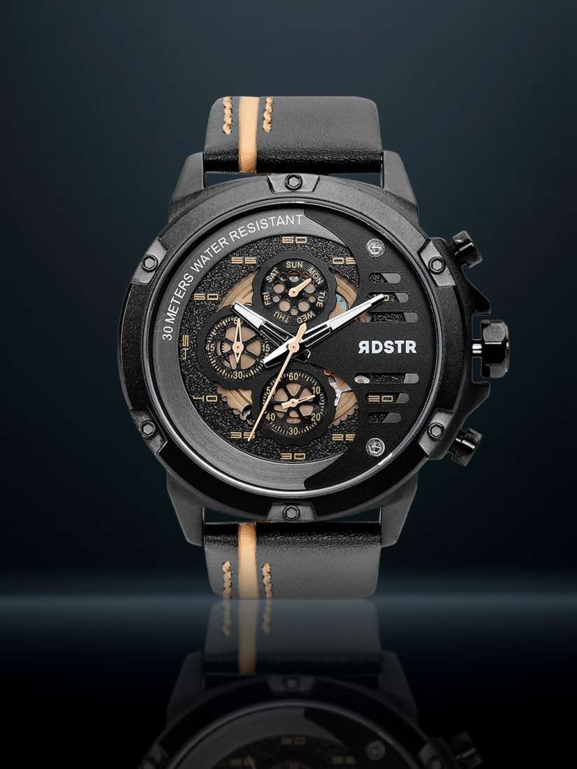 Buy Roadster Men Black Chronograph Watch MFB PN OS TX2910 Watches for Men 4628510 Myntra