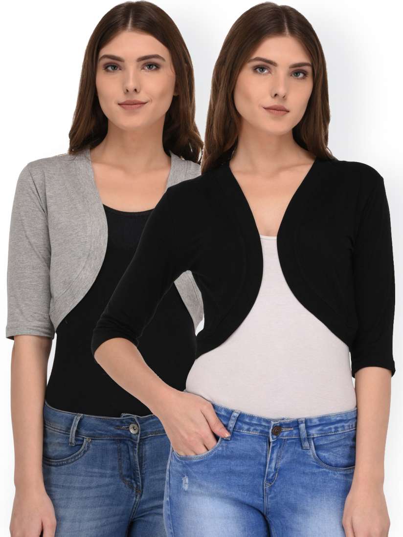 Buy Espresso Women Pack Of 2 Shrugs Shrug for Women 4629190 Myntra