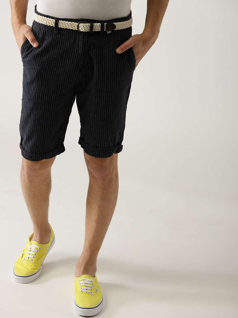 Buy ESPRIT Men Navy Blue Striped Relaxed Slim Fit Regular Shorts Shorts for Men 4891032 Myntra