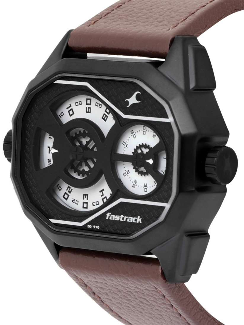 Buy Fastrack Men Black White Dual Dial Analogue Watch NK3094NL01 BBD1 Watches for Men 4891539 Myntra