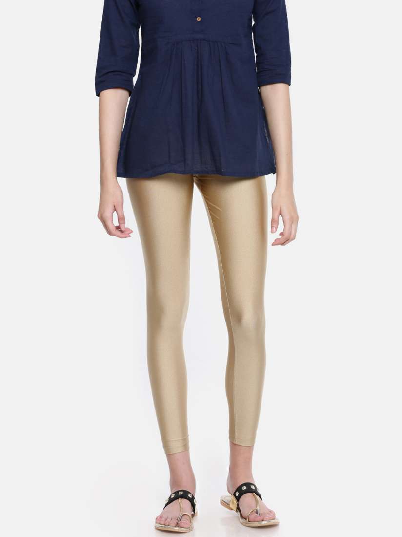 Golden leggings myntra store