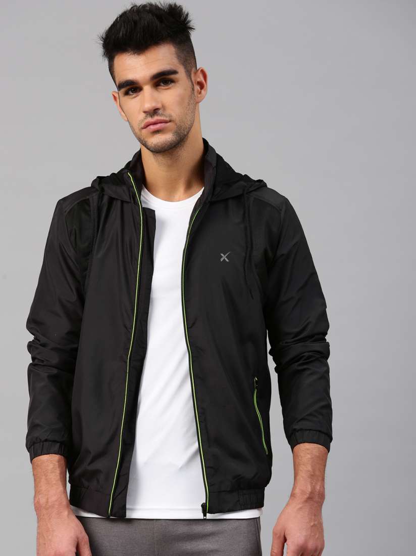 Buy HRX Active by Hrithik Roshan Men Black Solid Sporty Jacket Jackets for Men 4923934 Myntra