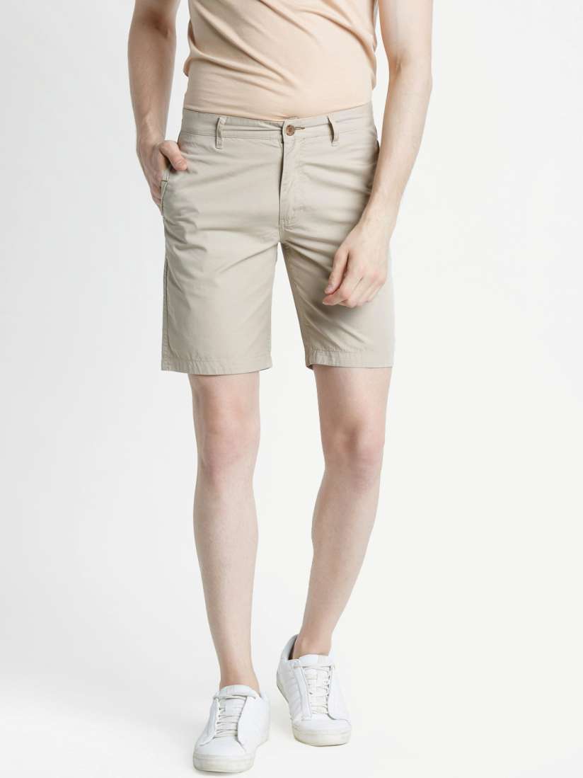 Buy Urban Ranger by pantaloons Men Beige Solid Slim Fit Chino Shorts Shorts for Men 4926069 Myntra
