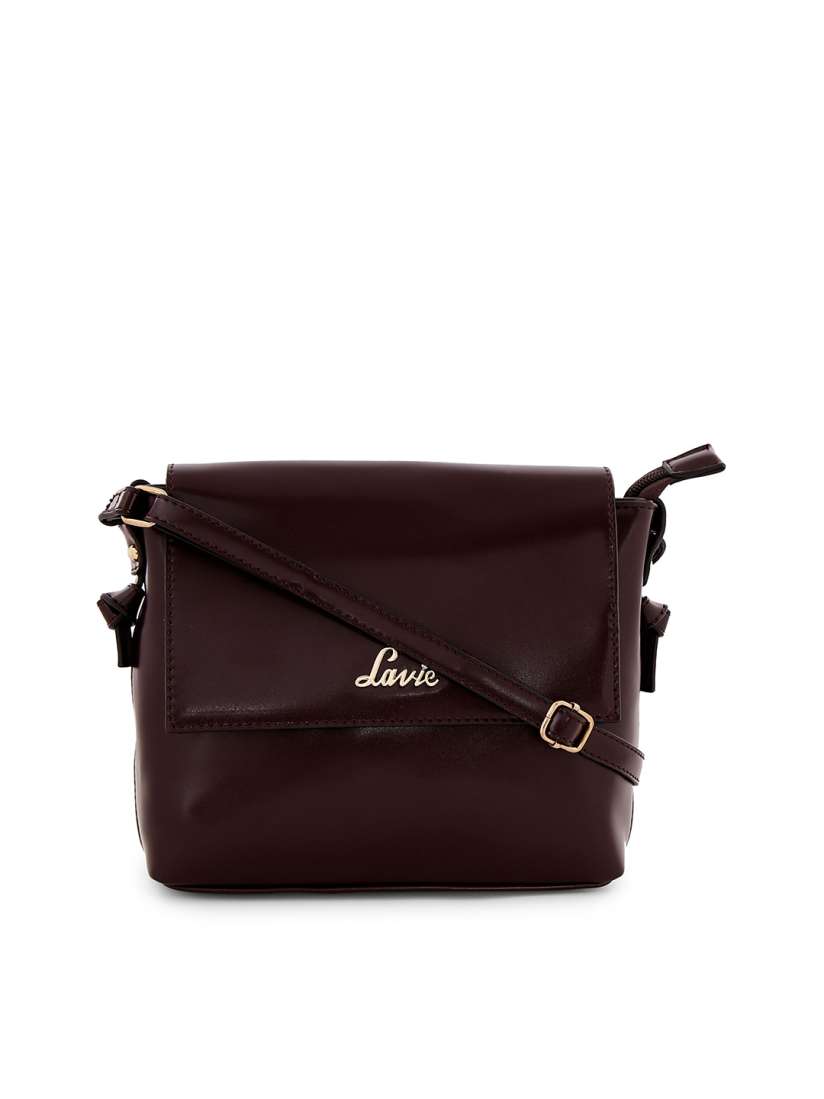 Buy Lavie Brown Solid Sling Bag Handbags for Women 4949573 Myntra