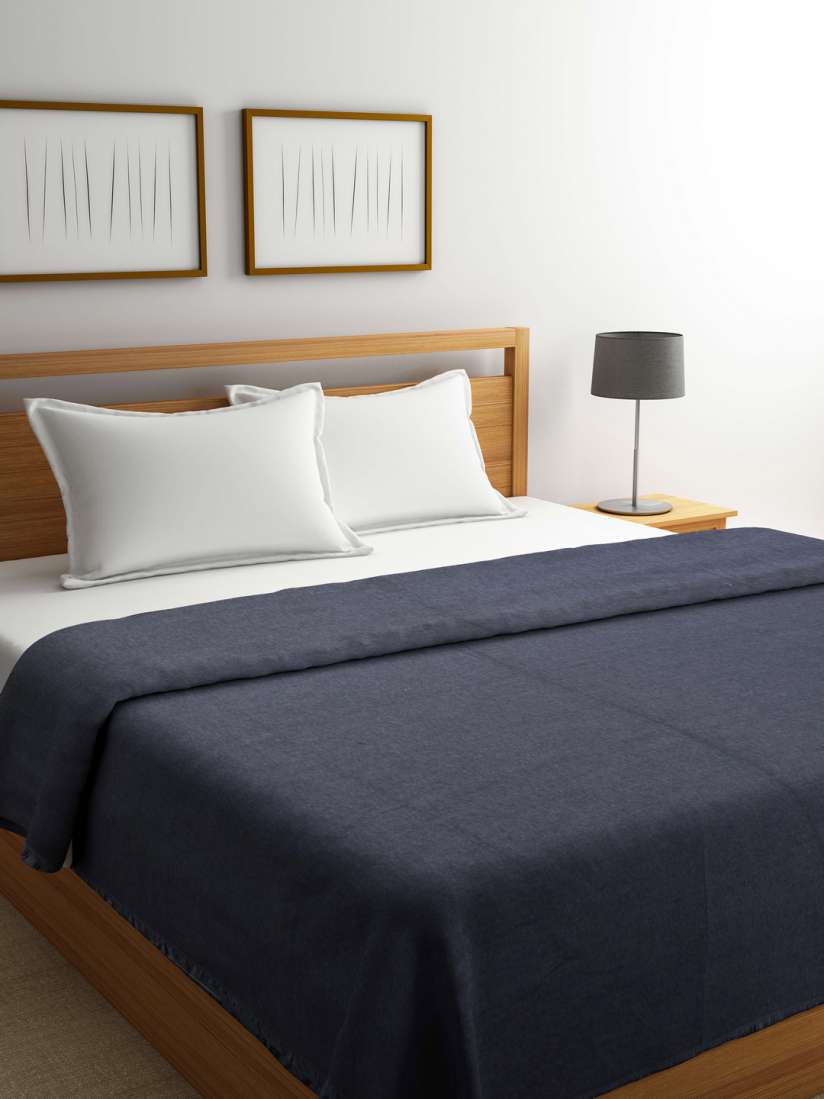 Buy Raymond Home Grey Solid Heavy Winter 150 GSM Double Bed Blanket Blankets Quilts And Dohars for Unisex 5124479 Myntra
