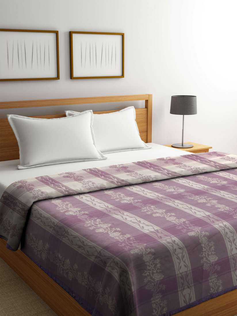 Buy Raymond Home Purple Cream Coloured Floral Heavy Winter 500 GSM Double Bed Blanket Blankets Quilts And Dohars for Unisex 5124512 Myntra