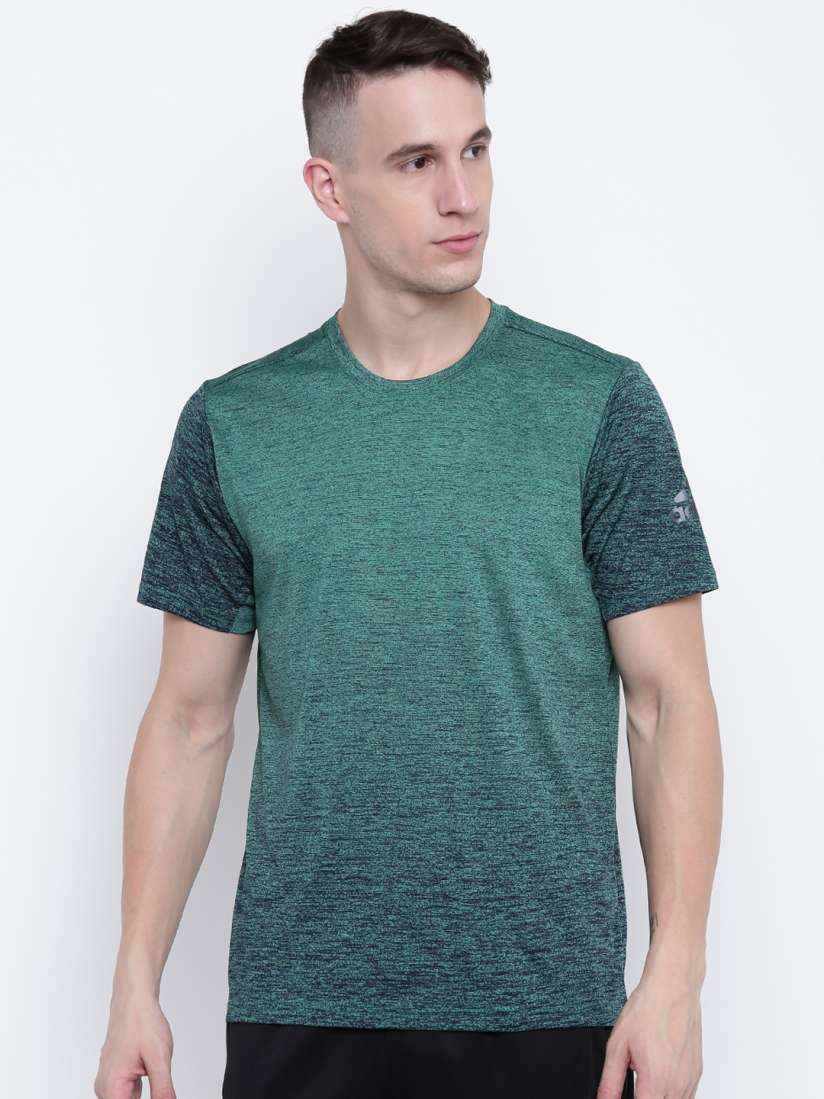 Buy Adidas Men Green FreeLift Gradient Training T shirt Tshirts for Men 5126127 Myntra