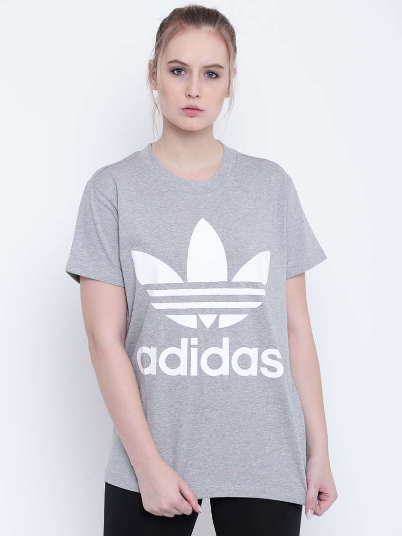 Adidas big trefoil tee womens outlet