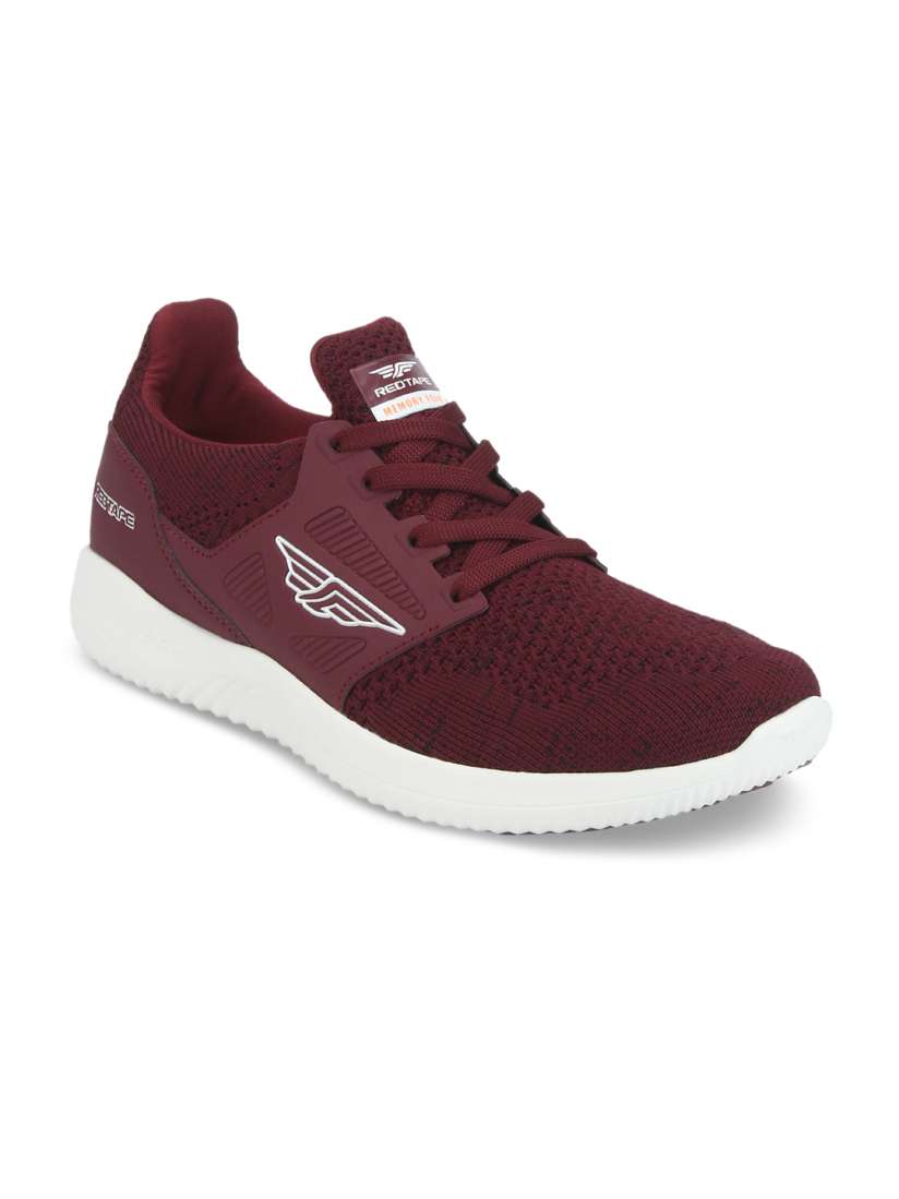 Red tape maroon shoes hotsell