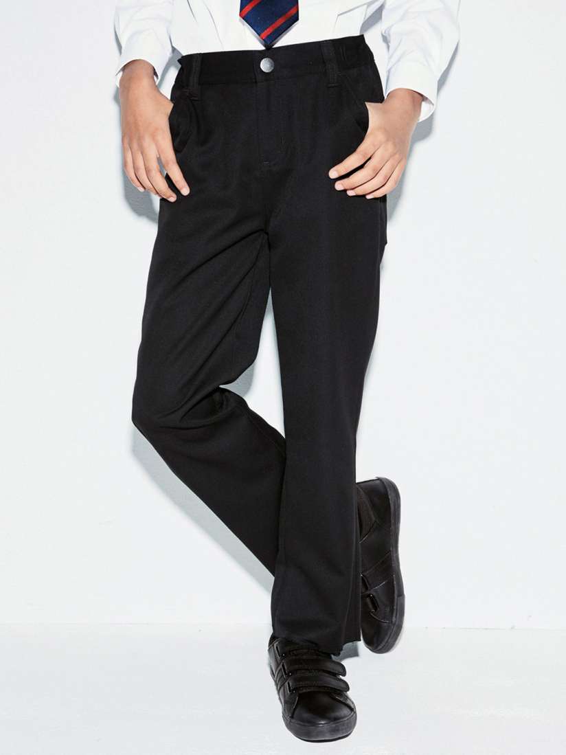 Buy next Boys Black Regular Fit Solid Formal Trousers Trousers for Boys 5150875 Myntra