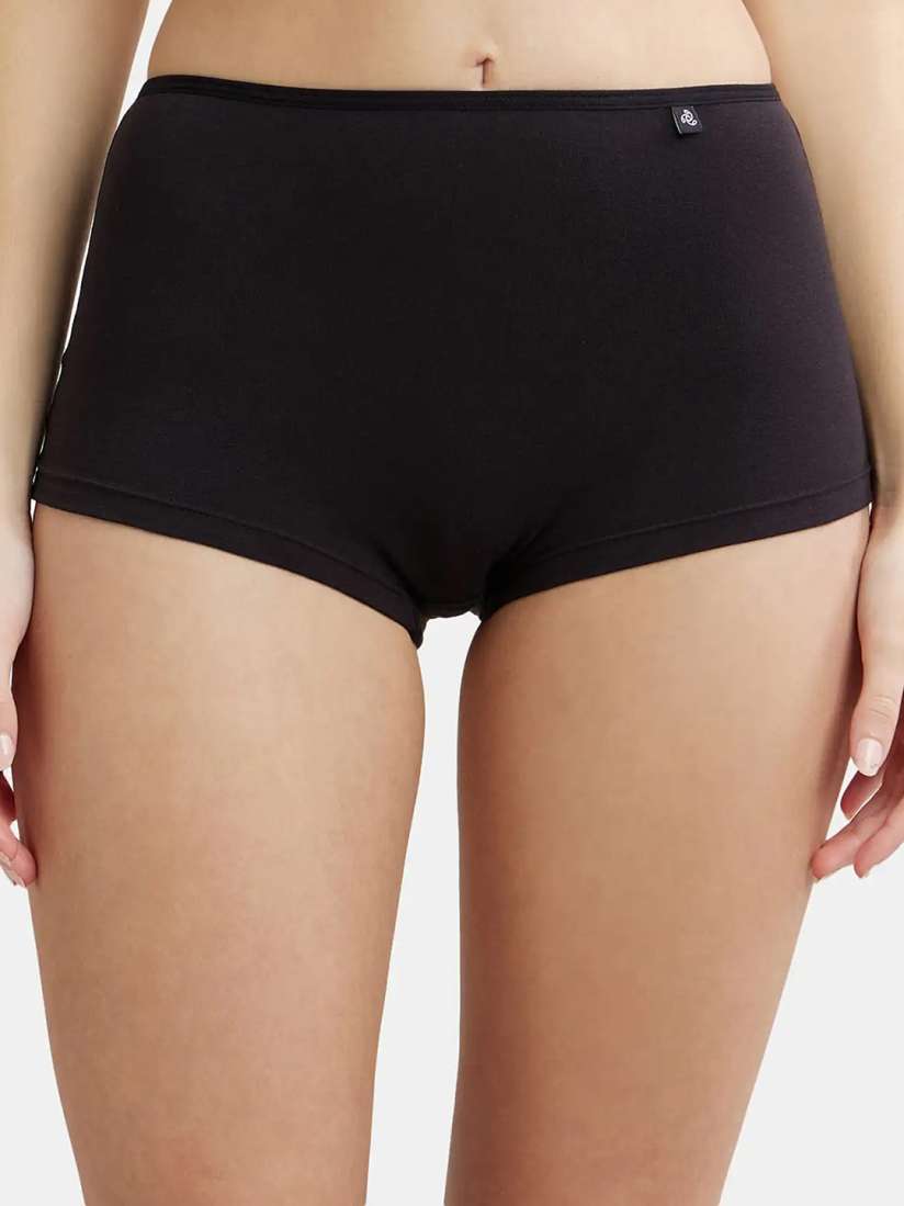 Buy Jockey Women Black Boy Shorts SS04 0105 Briefs for Women 521118 Myntra